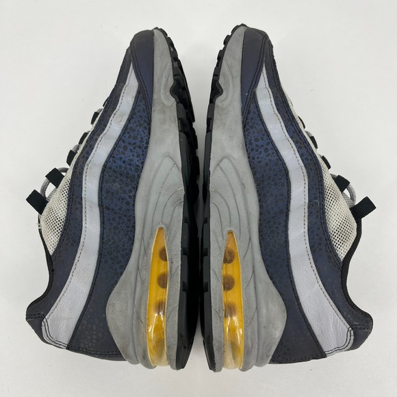 Nike Max 95 GS Youth 7Y or Women's 8.5 Noir Dynamic Yellow BV1245-001 - Picture 7 of 9